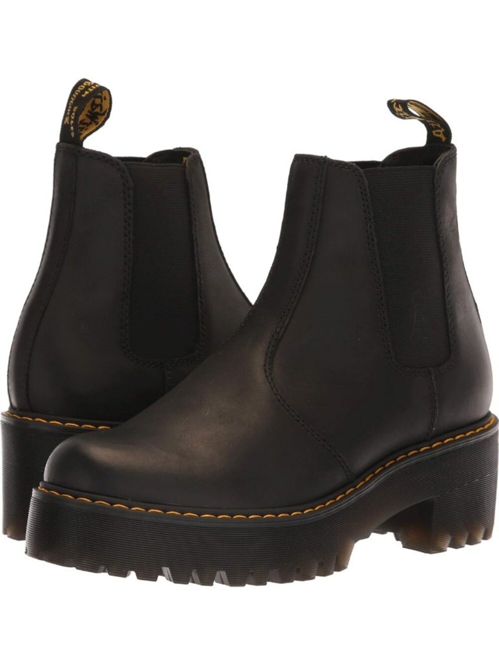 Stylish Women's Leather Heeled Chelsea Boots - Trendy Ankle Booties for Fall